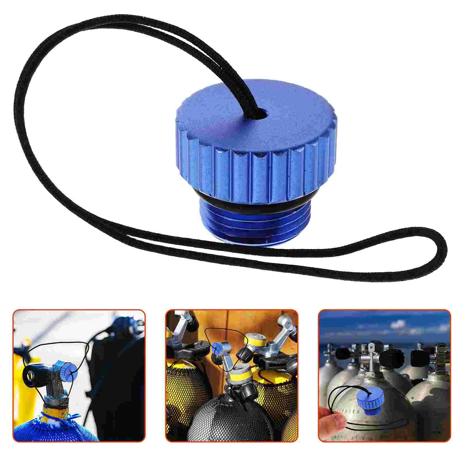 

Oxygen Bottle Dust Plug Scuba Diving Tank Protective Cap Adjust Protector 6061 Aviation Aluminum Gas