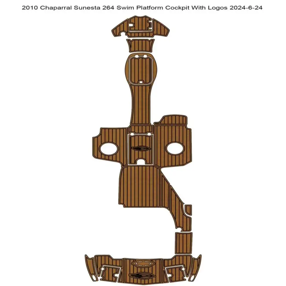 

2010 Chaparral Sunesta 264 Swim Step Cockpit Pad Boat EVA Foam Teak Deck Floor Mat SeaDek Gatorstep Style Self Adhesive bz61