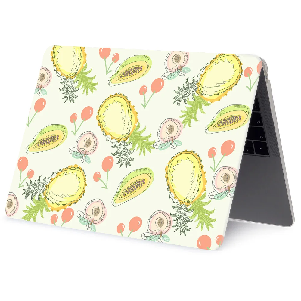 Laptop Case for MacBook Air 15 2025 Case M3 M4 A3241 Funda for MacBook Pro 14 M2 M3 M4 M5 A3434 Fruit pineapple printing shell