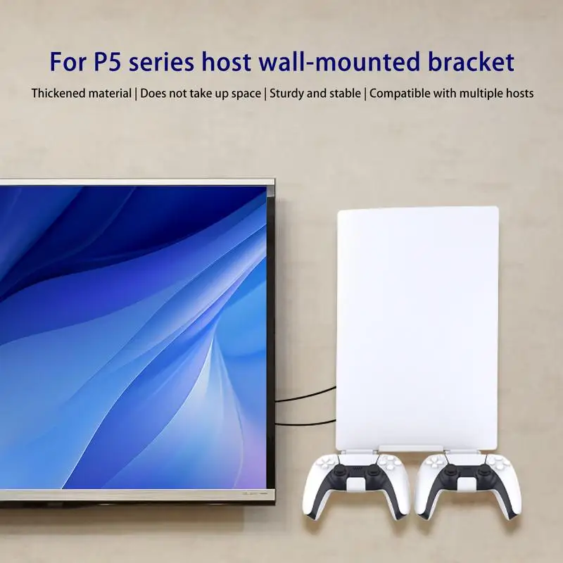 Game Console Rack Wall Mounted Wall Floating Shelf Heat Dissipation Wall Floating Shelf Wall Mounted Floating Stand Modern Wall