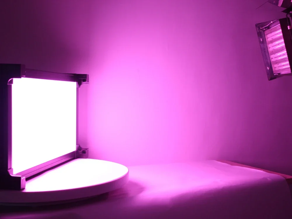 전문 오디오 led rgb 사진 스튜디오 상자 카메라 조명 장비 비디오 촬영 회의 패널 조명 세트 키트 사진