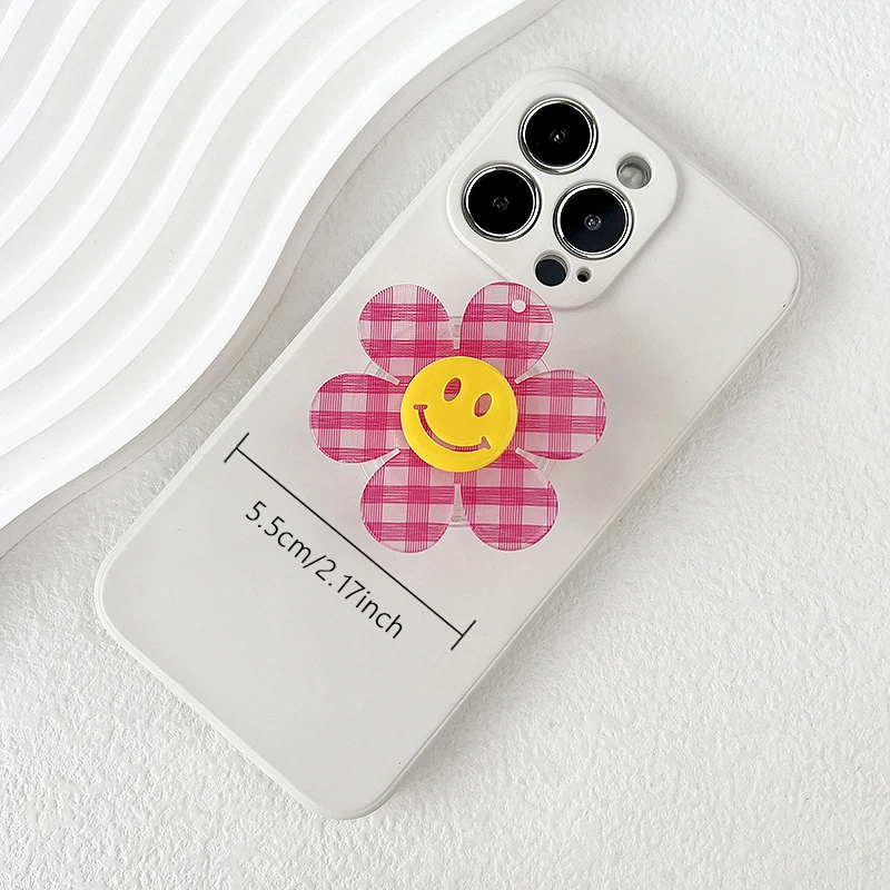 Supporto per cellulare Mopular Lovely Smile Face Socket Tok Stand Grip supporto per cellulare pieghevole pigro