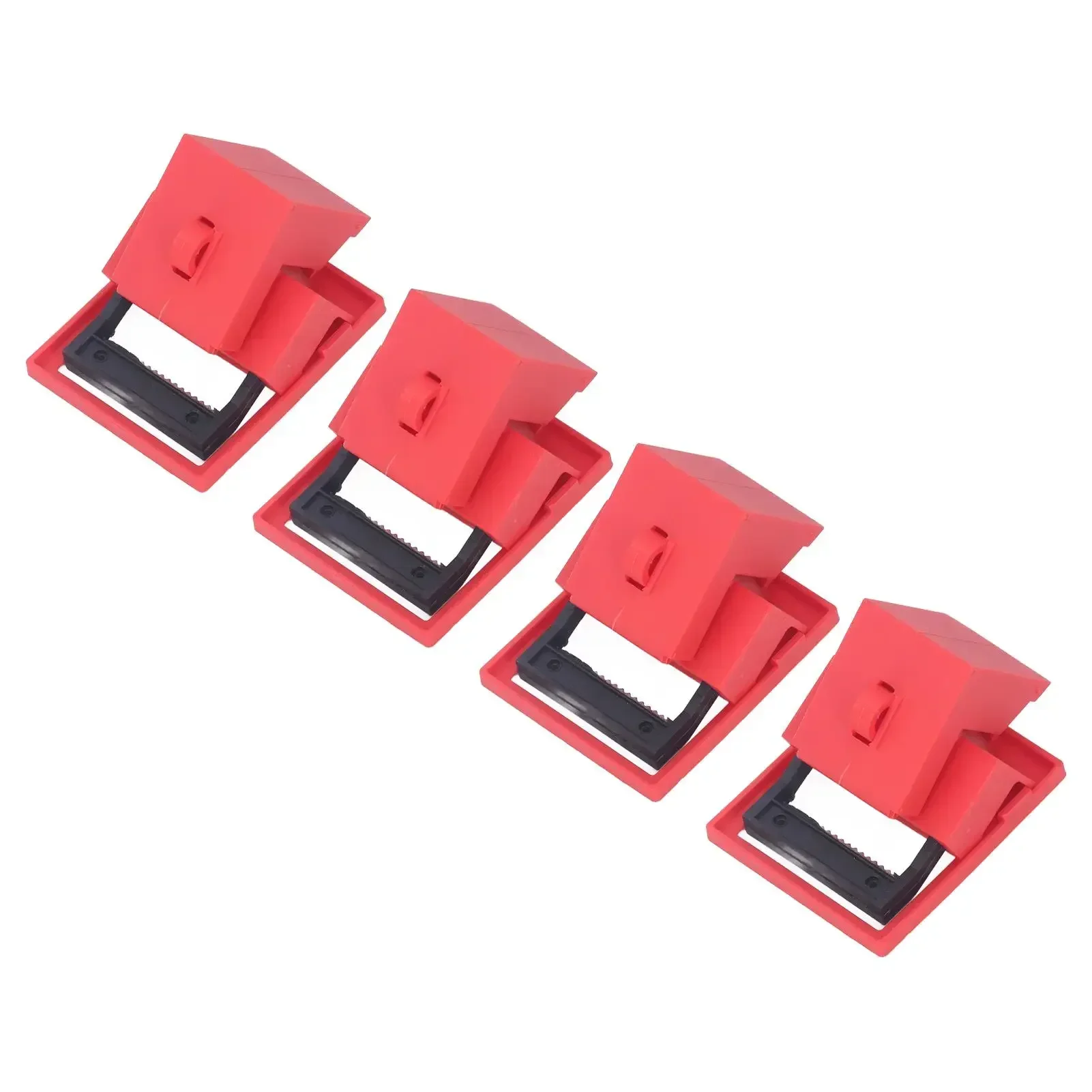 4Pcs Circuit Breaker Lockout Device Set Clamp On Single Pole Breaker Lock 480 600V