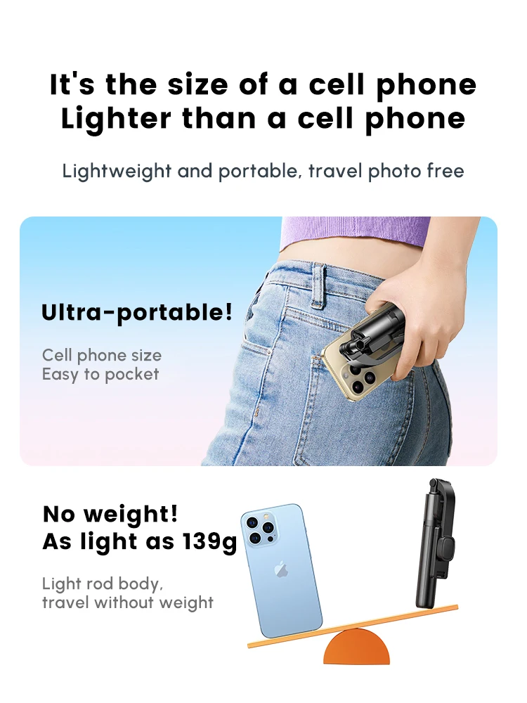 UGREEN Selfie Stick, Extendable Selfie Stick Tripod With Wireless Remote and Tripod Stand