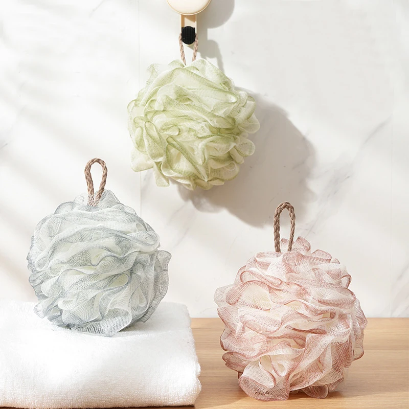 

Пенящаяся мочалка-шар для ванны, прочная, увеличенного размера, из ПЭ, в индивидуальной упаковке.