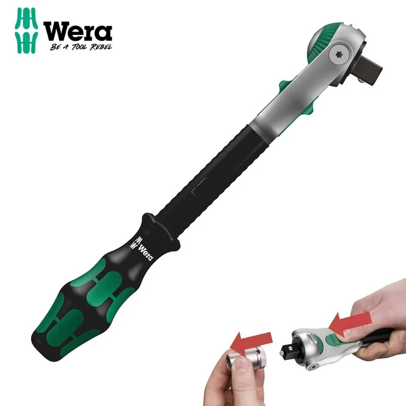 WERA 05003600001 8000 C Zyklop Llave de trinquete Rotación libre Interruptor fácil Dirección Materiales de alta calidad Mano de obra exquisita