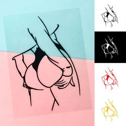 Car Vinyl Decal Curved Bumpy Body Beauty Girl Reflective Auto Body Window Sticker