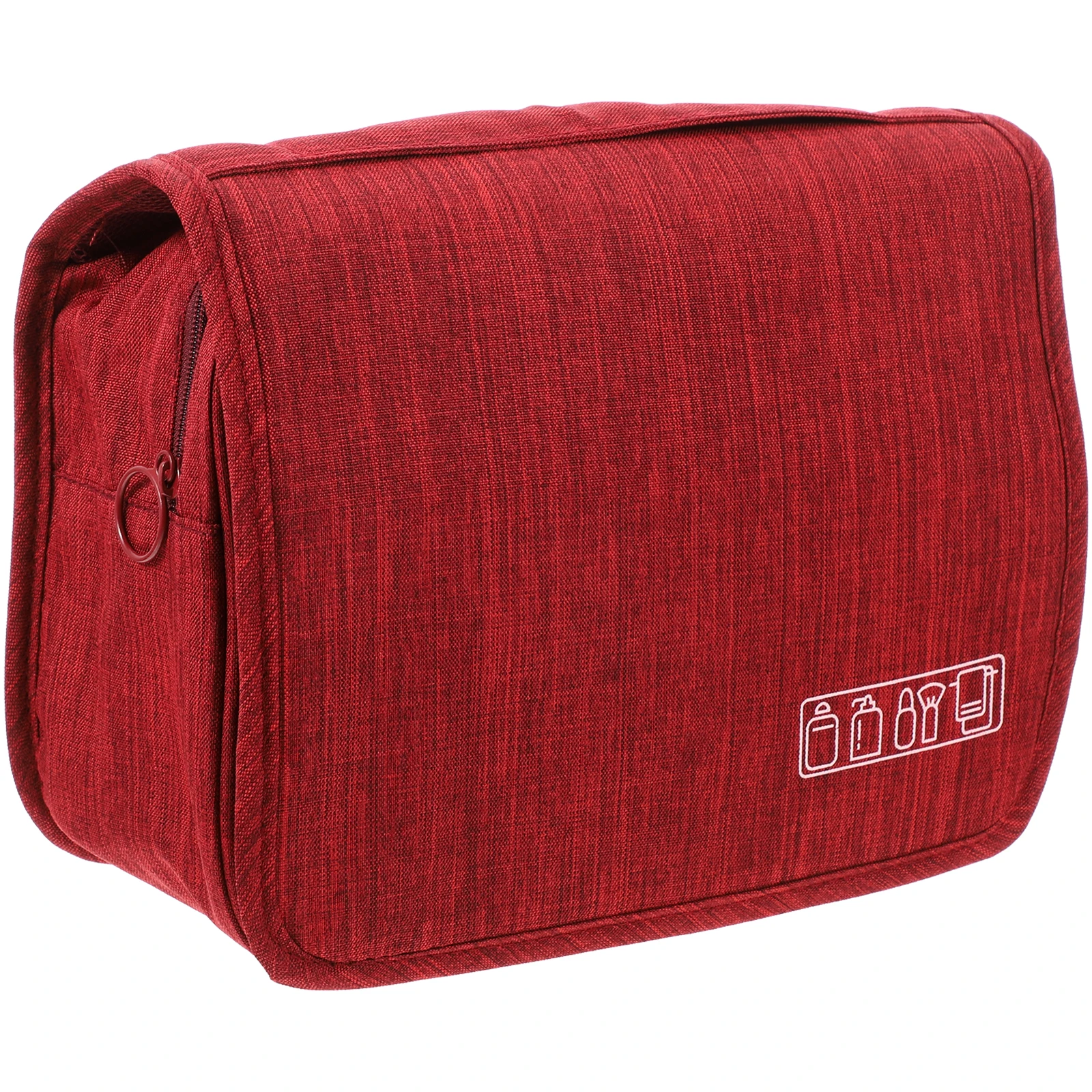 

Large Capacity Hanging Toiletries Bag Foldable Travel Organizer Inner Hooks Multipurpose Wash Bag Lightweight Zipper