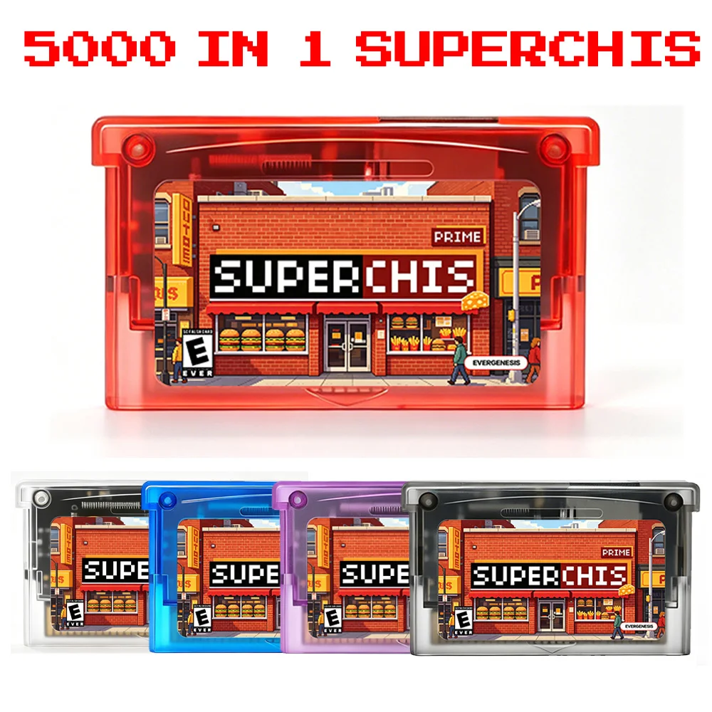 Tarjeta de juego SuperChis Prime 5000 en 1, SDRAM NOR Flash con firmware SuperFW, cartucho de juego para GBA/GBA SP/NDS/GB, accesorios para reproductores.