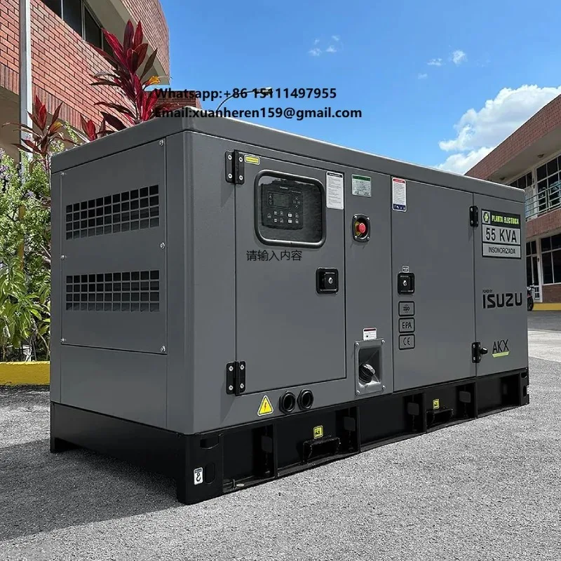 

Super Silent Diesel Generator 30kW 40kW 50kW 80kW 100kVA 3 Phase Backup Power Genset