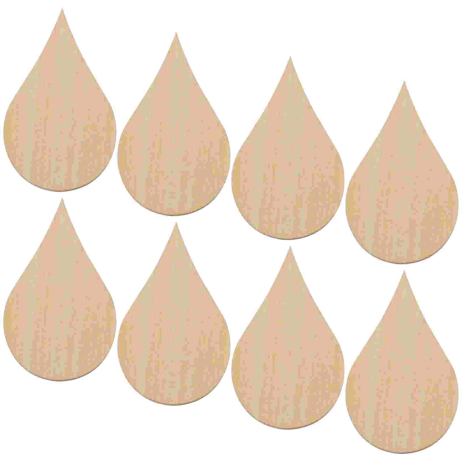 

20 Pcs Water Drop Decor Cookie Decorating DIY Craft Indoor Watering Can Wood Chip