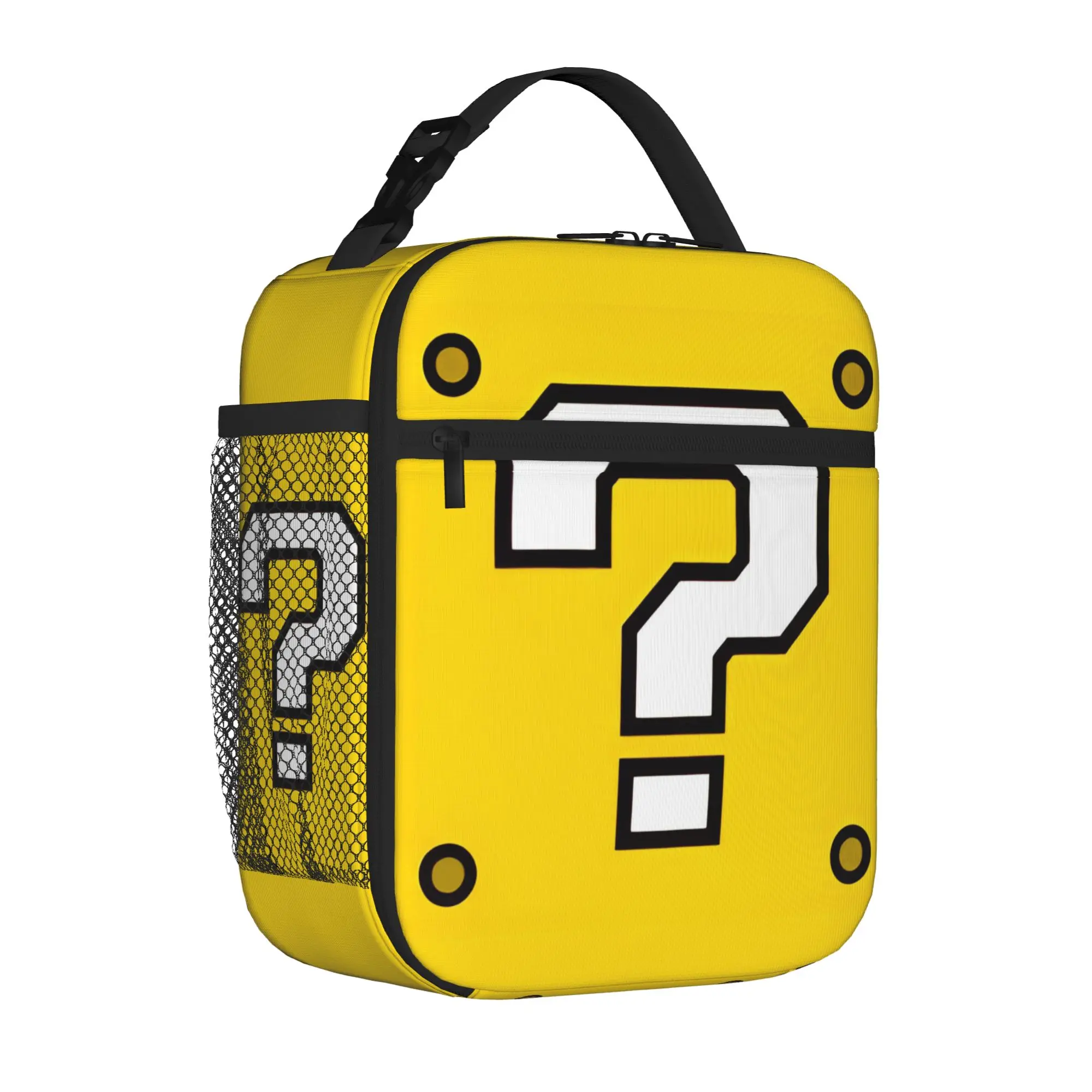 Insulated Lunch Tote Bag Japanese Question Mark Causal Funny Cute Cartoon Thermal Cooler Lunch Boxes Lightweight For Picnic