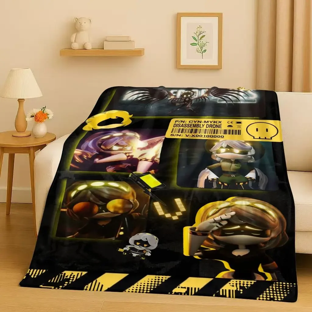 3D Cartoon Murder Drones V Uzi J Robot Flannel Blanket,Ultra Soft Warm Plush Throw for Home Bedroom Bed Sofa Cover Picnic Kids