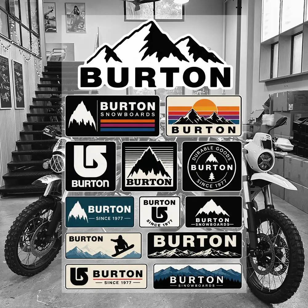 Multilanguage Notebooks B-urton Waterproof Vinyl Stickers for Car Motorcycle Bike Skateboard ...