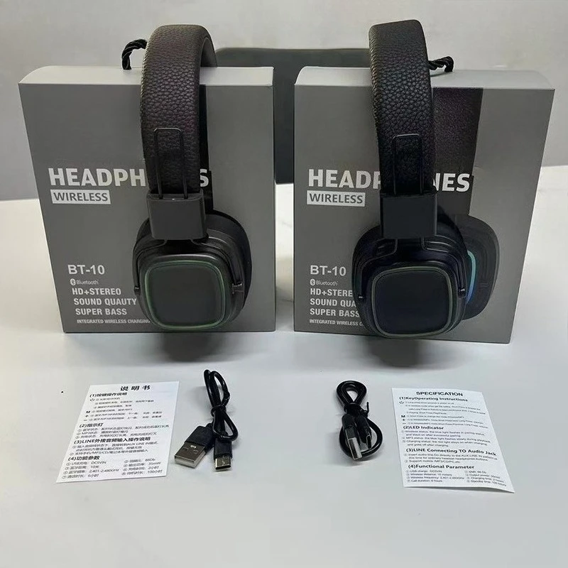 새로운 유행 복고풍 스타일 헤드셋 블루투스 휴대 전화 범용 헤드셋 슈퍼 긴 배터리 수명