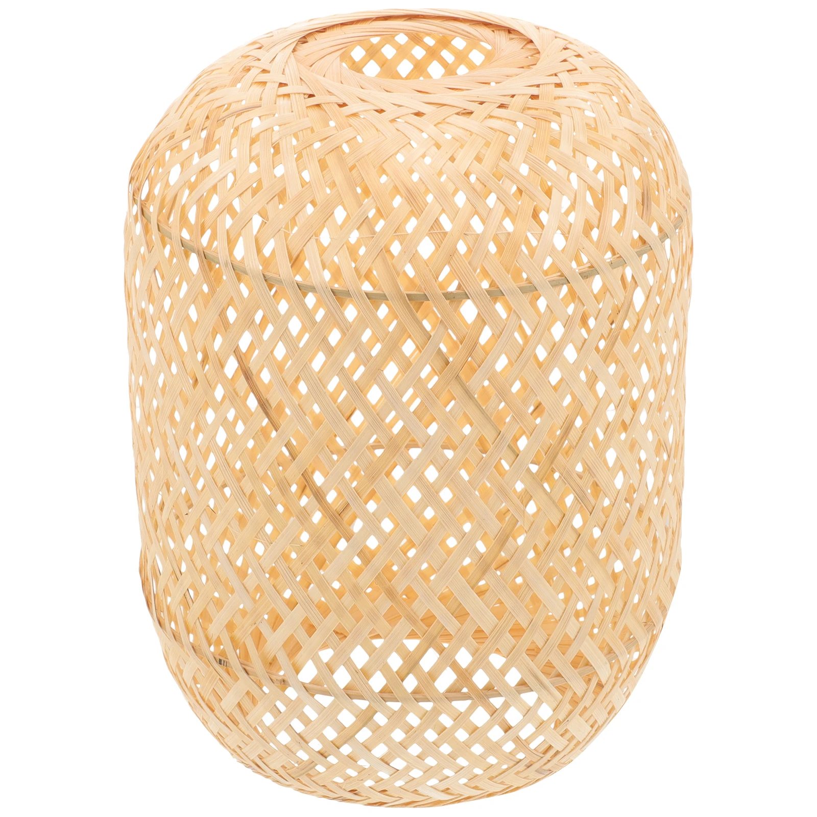 

Bamboo Lampshade Table Lamp Desk Lamp Shade Cover D14 5X19 5CM Desk Light Shade Bedroom Decorative Pendant Fixture