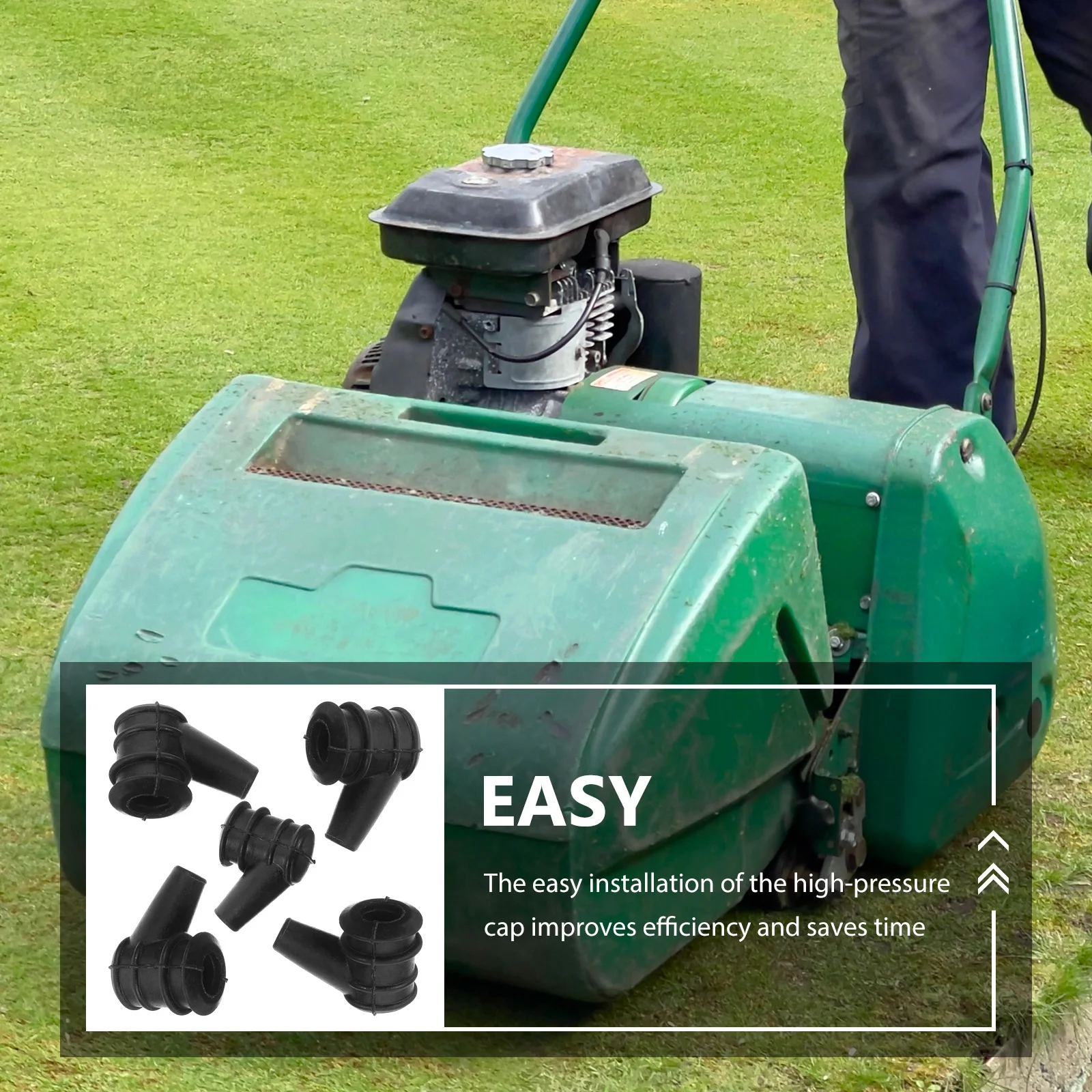 

5pcs High Pressure Cap For Chainsaw Lawn Mower Oil Seal Replacement Durable Plastic Fuel Ignition Supply Compatible With Small