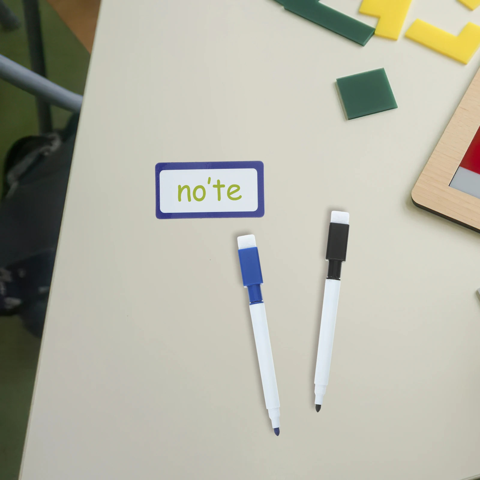 

1 set Magnetic Whiteboard Labels Reusable Dry Erase Name Tags For Classroom Office Home Multi-Function Note Stickers Colorful