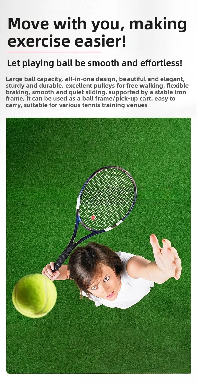 آلة التقاط كرة التنس مدرب التنس عربة التنس
