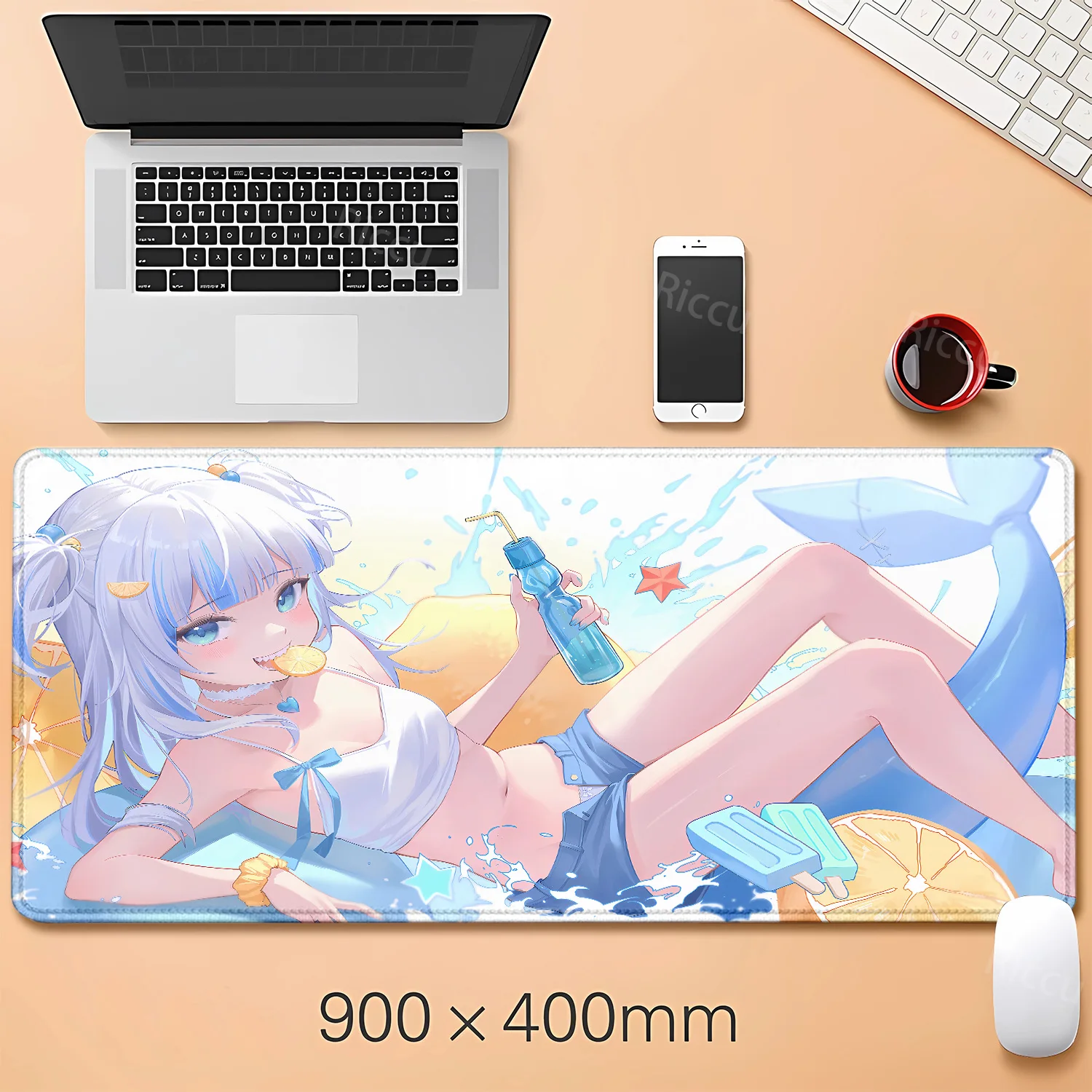 

XXL Laptop Deskmat Nonslip Mat Pc Accessories Hololive Large mousepad Gamer Gawr Gura Mausepad Kawaii mouse pad Mat Keyboard Pad