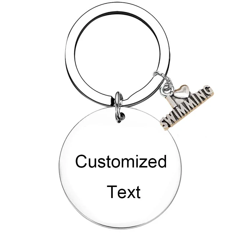 Personalized Custom Swimming trainer Keychain, Personalized Keychain, Swim Gift, Great trainer Gift, Swimming trainer Gifts