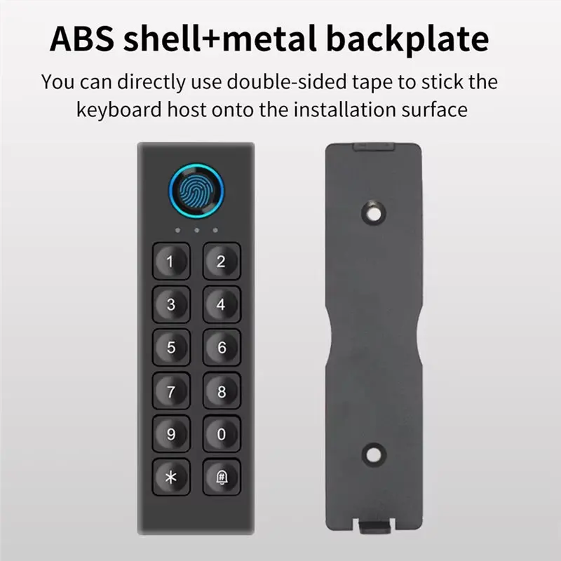 【PROMOÇÃO】TTLOCK Sistema de controle de acesso por impressão digital 13.5Hz Teclado digital sem fio Wifi Bluetooth Fechadura de porta inteligente para escritório doméstico