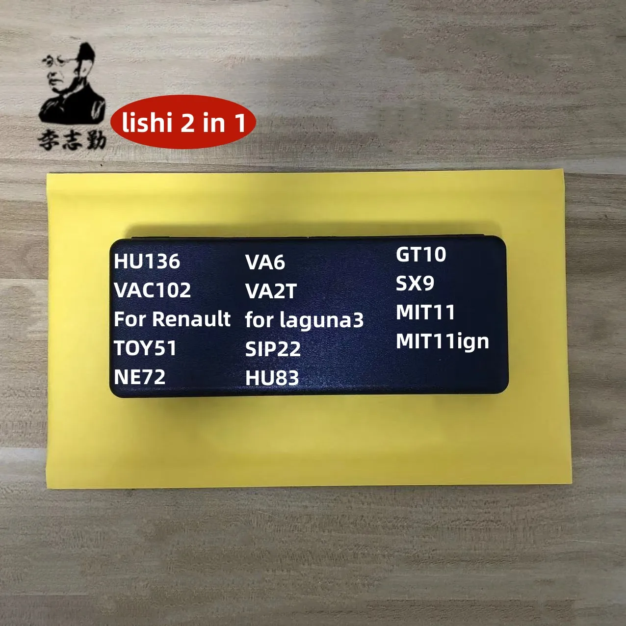 Lishi 2 in 1 Locksmith Tools GT10 SX9 MIT11 MIT11ign HU136 VAC102 TOY51 NE72 VA6 VA2T for laguna3 SIP22 HU83 For Renault