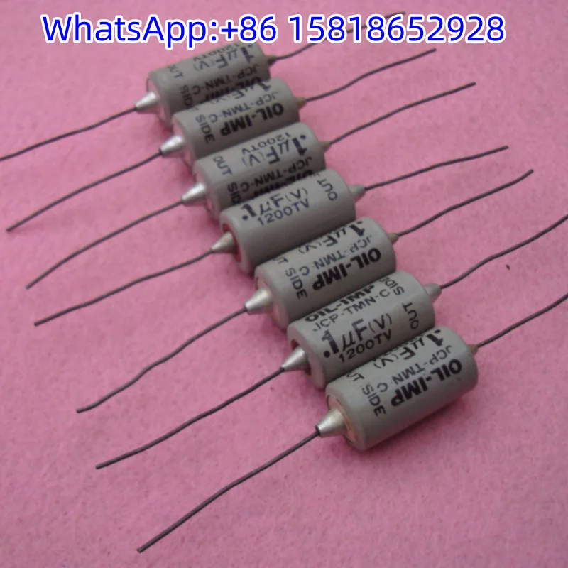 2pcs 1200V 0.1UF Japan Marcon vintage copper lead valve hi-fi oil-immersed guitar variable capacitor