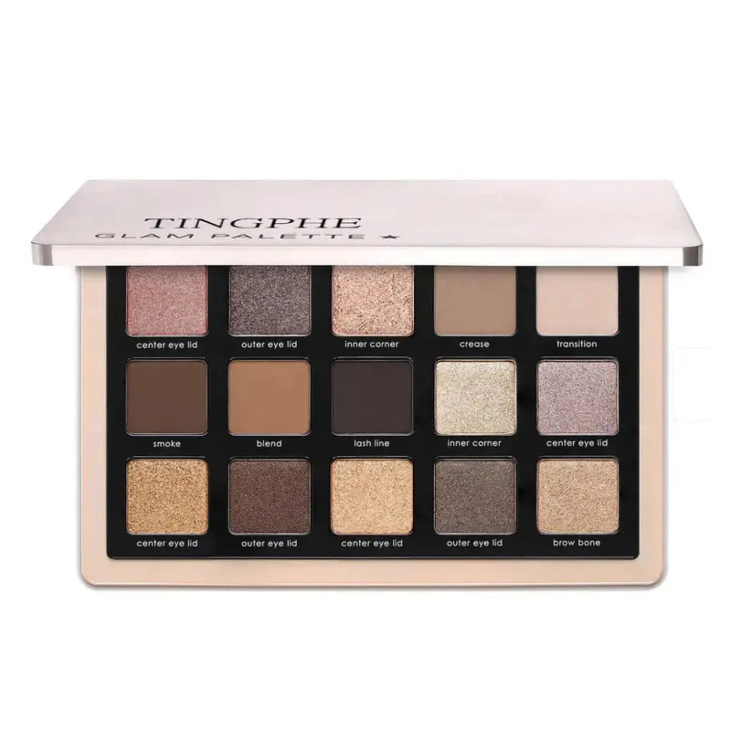 Verbeter uw schoonheidsroutine met dit verbluffende, levendige, matte en glanzende glitter oogschaduwpalet met zeer gepigmenteerde 1