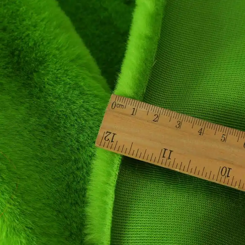 Encryption Faux Rex Rabbit Fur Fabric Soft Thick Blanket  Hat Coat Plush Toy Handmade DIY Fur Clothing Sewing Fabric Multi-color