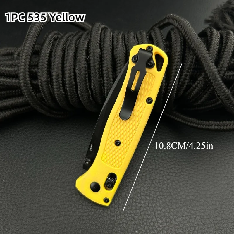 Multi Colors BM 535/533 Outdoor Camping Folding Pocket Knife Drop Point Blade Nylon Fiber Handle High Hardness Utility Knives