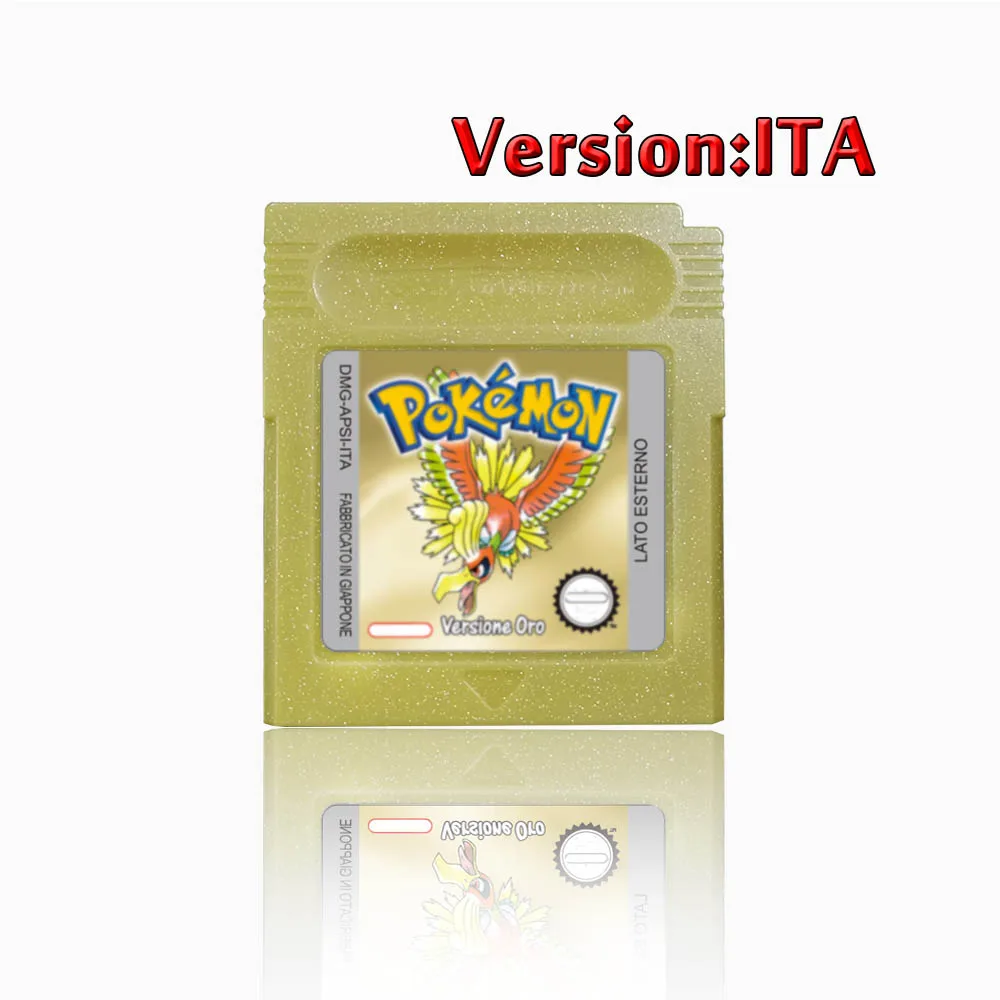Pokemon 16 Bit Video Game Console Cartridge GBC Game Card Pokemon Series Blue Crystal Gold Green Red Silver Yellow USA Version image 3