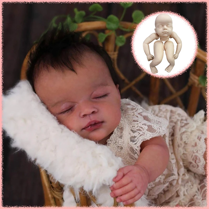 كوكو تولد من جديد دمية عدة 20 بوصة لم تنته غير مصبوغ لون جديد فارغة لتقوم بها بنفسك أجزاء دمية مع القماش الجسم تحصيل الفن دمية #1