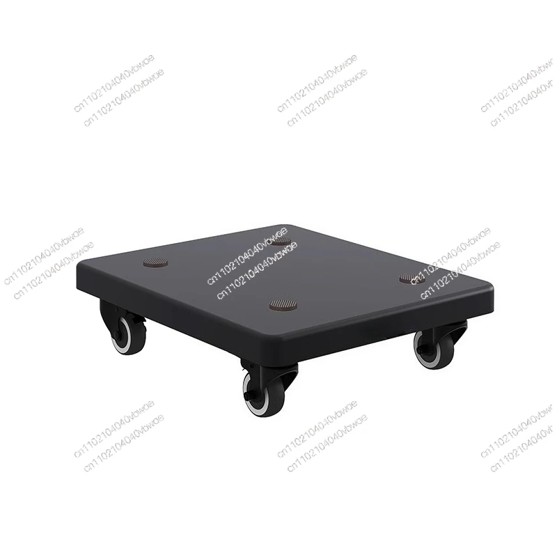 Bandeja base para altavoz, soporte para subwoofer de altavoz de pie a prueba de golpes, almohadilla absorbente de golpes con ruedas universales de doble capa