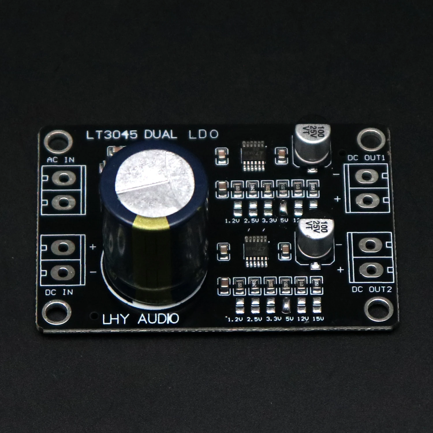 LT3045 Dual-Channel RF Linear Regulator Power Supply AC-DC Converter 1.2-15V for DAC Audio Filter Decoder Amplifier Module Board