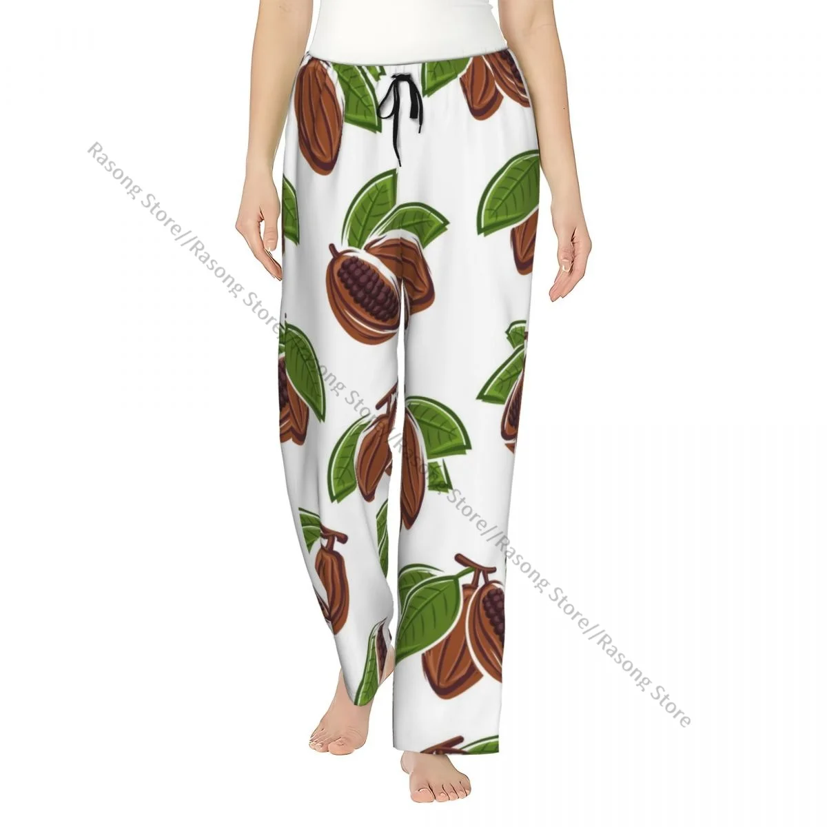 

Cacao Beans Women Sleep Pants for Winter Nights