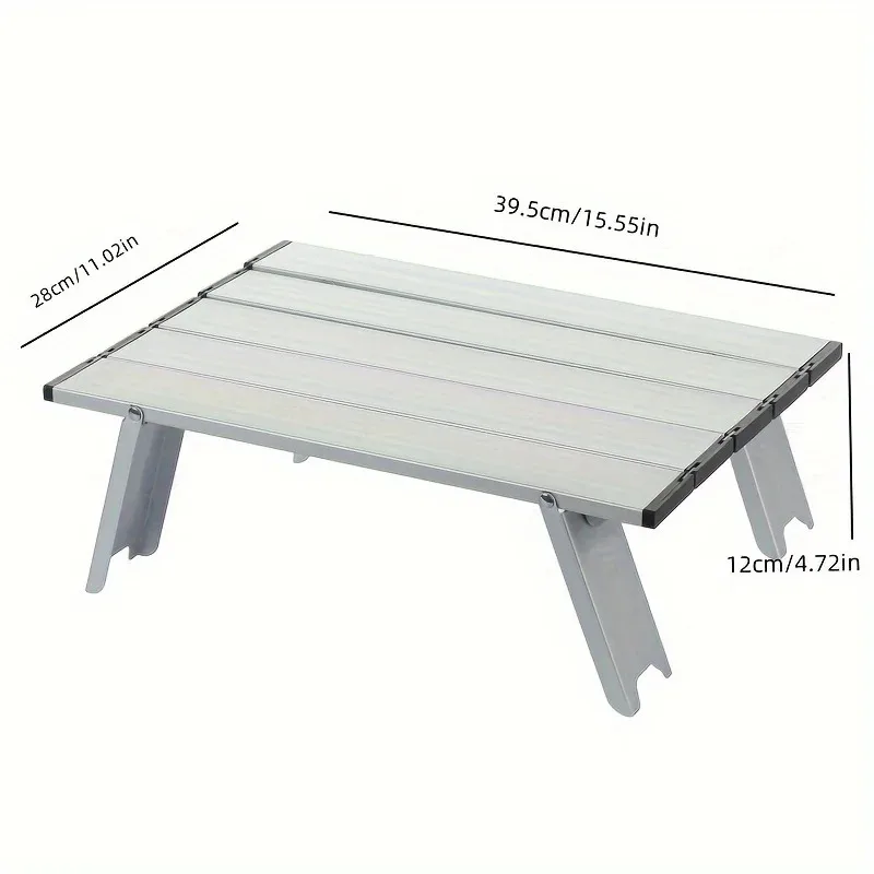 Outdoor Portable Aluminum Alloy Table, Ultra Light Folding Leisure Table, Tent Camping Table, Barbecue Table, Wild Dining Table image 4