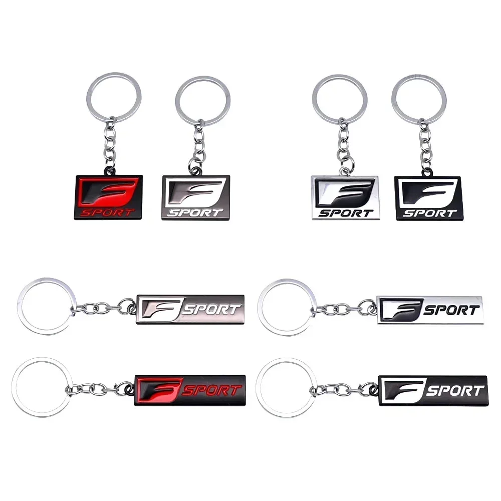 Metal Car Keychain Key Chain Auto Keyring Key Holder FSPORT Logo for RX350 IS300 ES250 ES330 ES350 IS250 CT200H