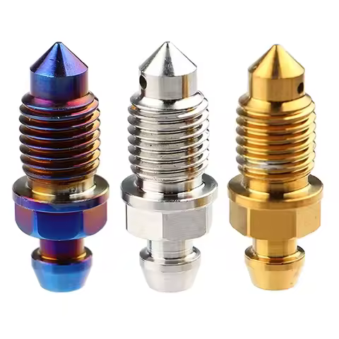 Brake Caliper With Oil Nozzle Tip Oil Drain Screw Disc Brake 304 Stainless Steel Flange Cap M10x1.0/1.25