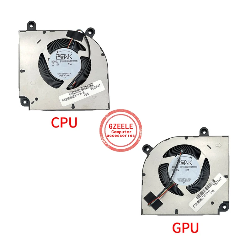 New Laptop CPU Cooling Fan for For Xiaomi Redmi RMG2212 RMG2214 RMG2213 RMG2215-AI AD Pro 2022 Version GPU Cooler RTX3050 DC12V