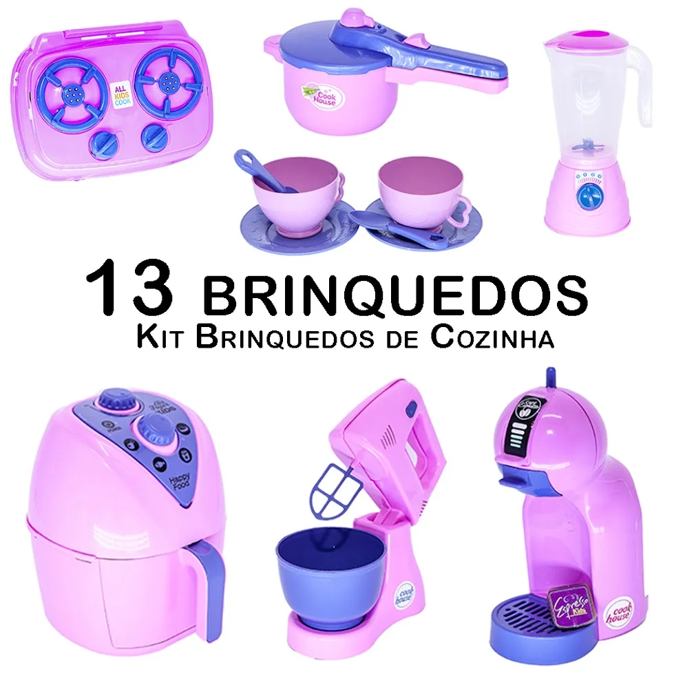 Children's Kitchen Electro Cup Air Fryer Mixer 13 PCs