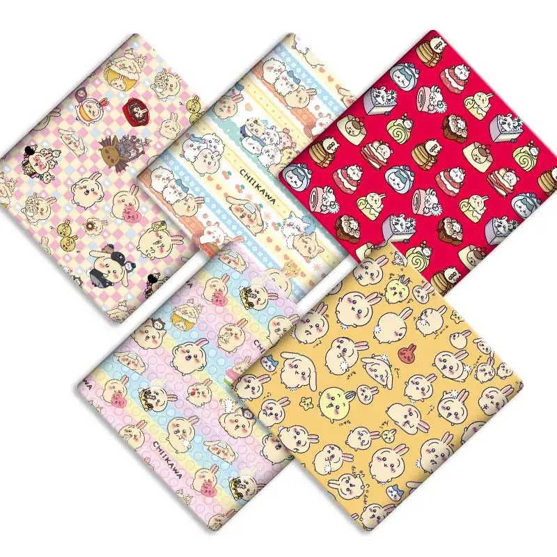 Hot Cartoon fabric 140x50CM cotton fabric Patchwork Tissue Kid Home Textile Sewing Doll Dress Curtain Polyester cotton Fabric