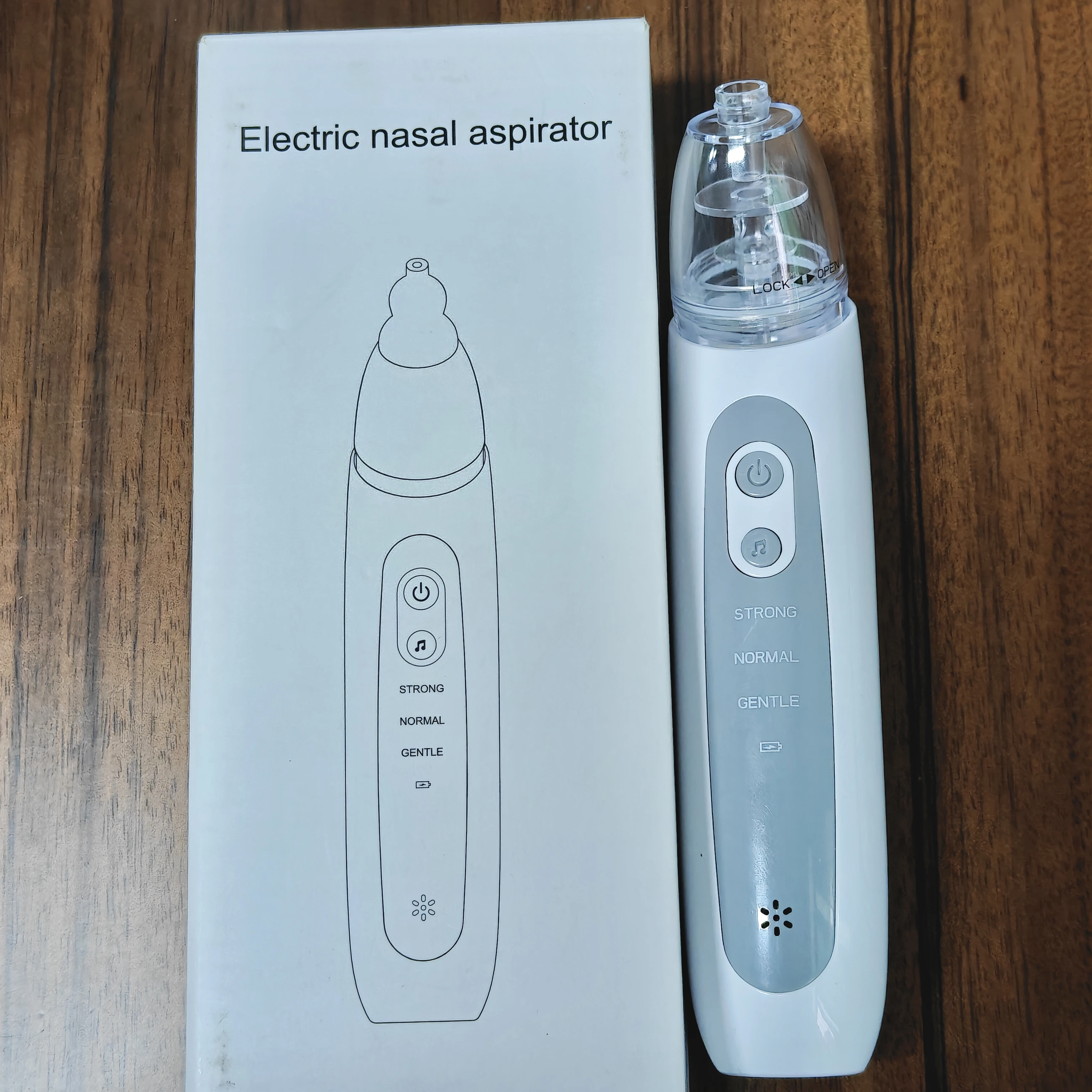 Nasal Aspirator for Baby Electric Nose Aspirator for Toddler Nose Sucker Automatic Nose Cleaner with Music and 3 Silicone Tips