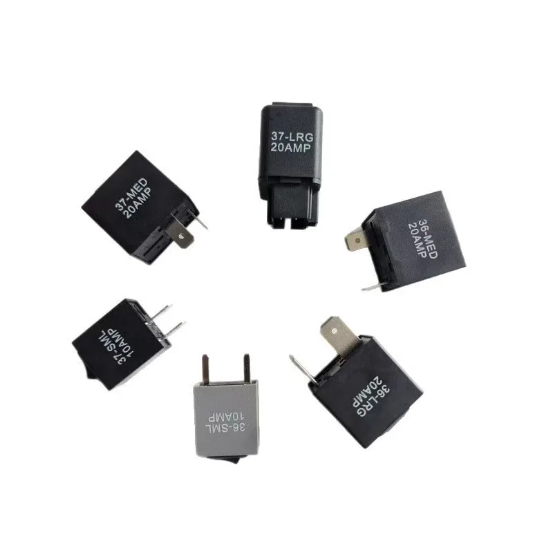 6 Pcs Automotive Relay Tester Diagnostic Scanner Tool Kit 12V Smart Electronic Flasher Relay Bypass Switch Vehicle Maintenance