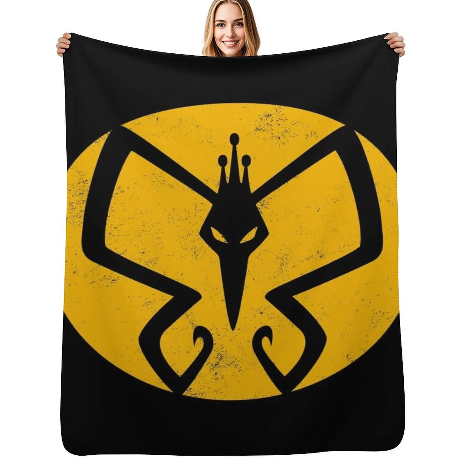 

The Monarch logo — The Venture Bros. Throw Blanket Plush Flannels blankets and throws Blanket