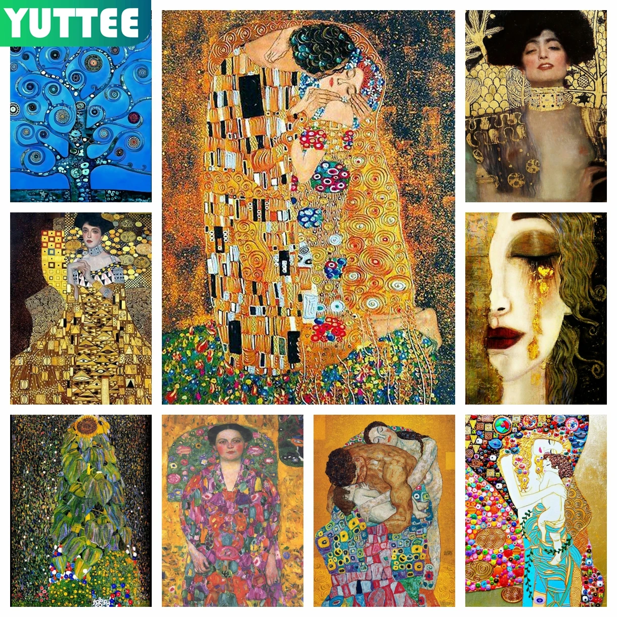 

Gustav Klimt Kiss 5D DIY Diamond Painting Embroidery Tree of Life Art Cross Stitch Mosaic Handmade Home Decor New Collection