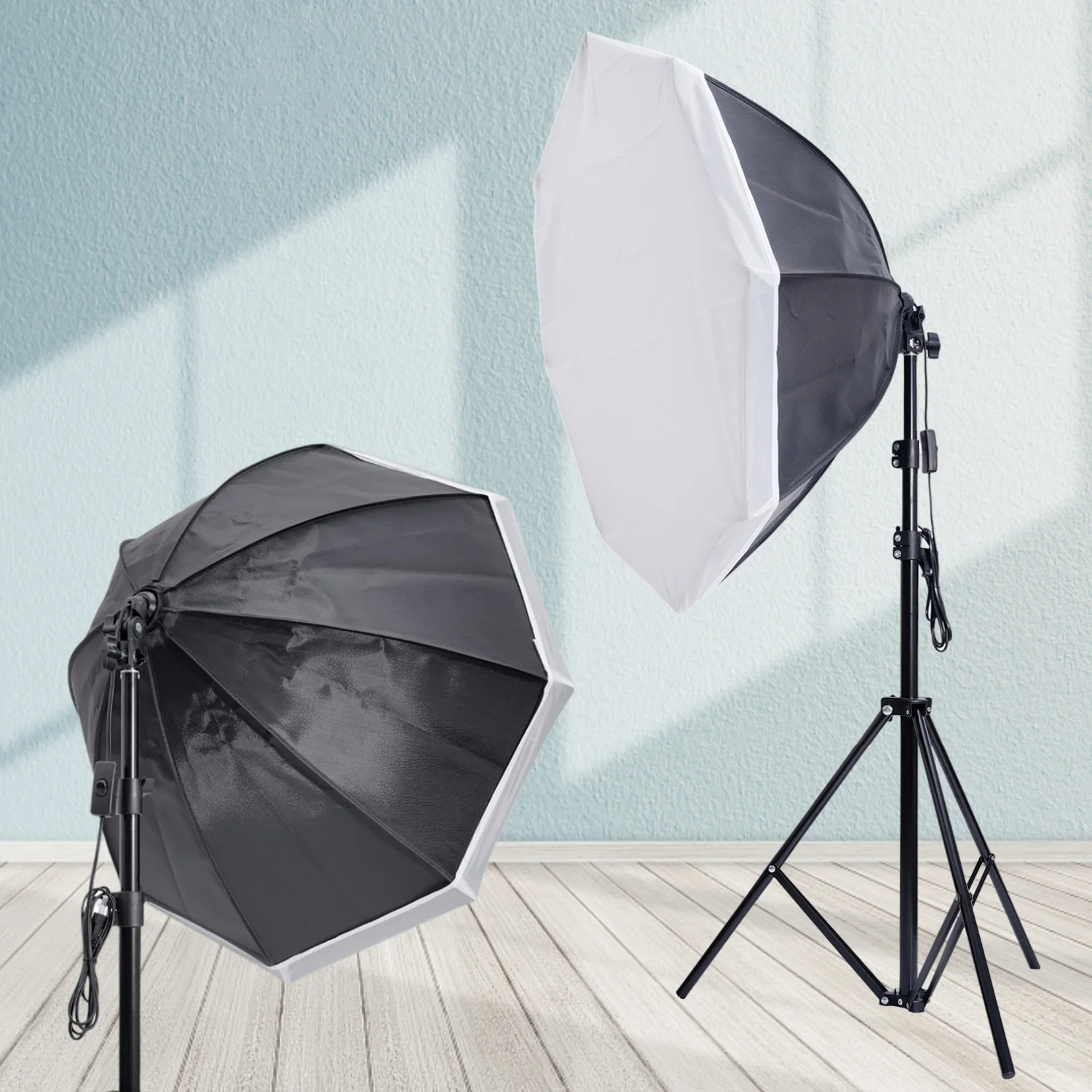 70cm Octagon Softbox Photography Lighting soft box With Tripod  Photo Studio Accessories Various Of Bulb