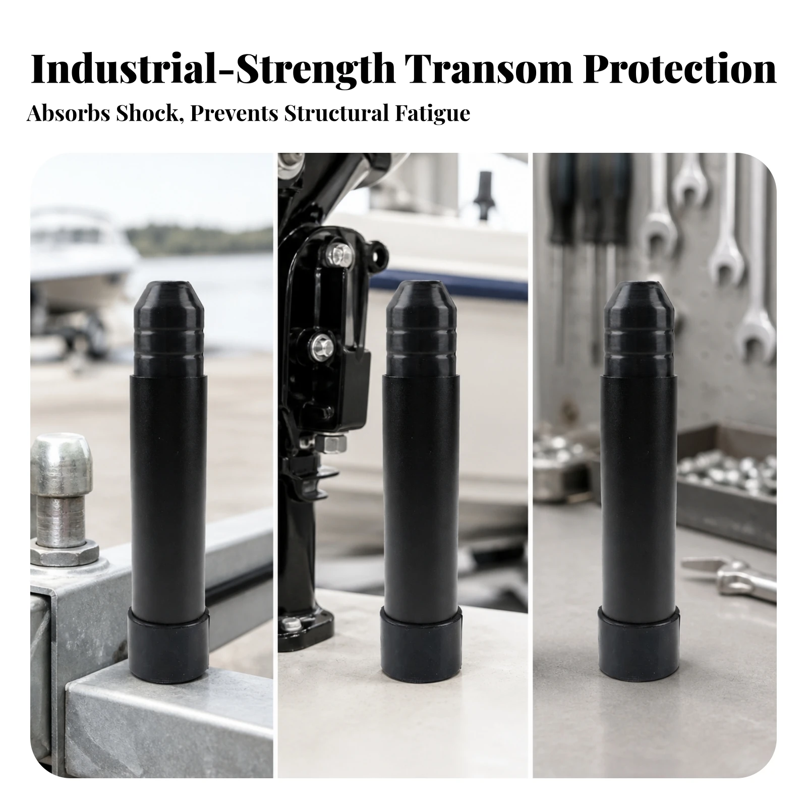 Outboard Motor Support Aluminum Boat Motor Transom Support Transom Saver Heavy-Duty Hardware Compatible for Boaters, Boats