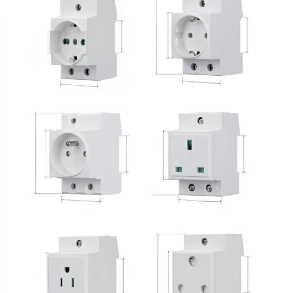 AC30 Series Electrical Power Outlet Durable Wall Socket Socket Adapter With Light Cover Various International Plug Standards Fit