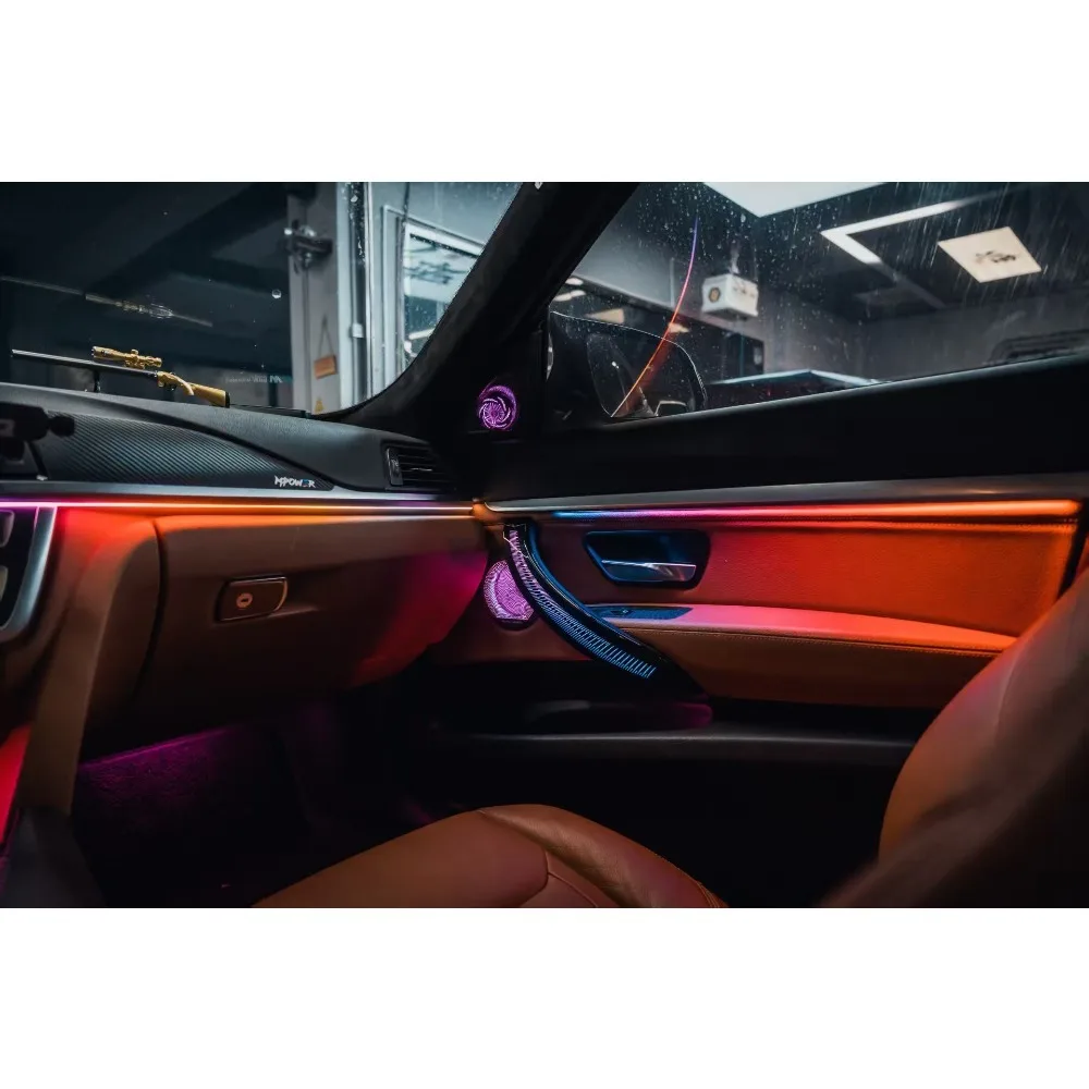Upgrade 64 Colors Symphony LED Car Interior Ambient Light for BMW 4 Series M4 F82/F83/F32/F33  Decoration Accessories